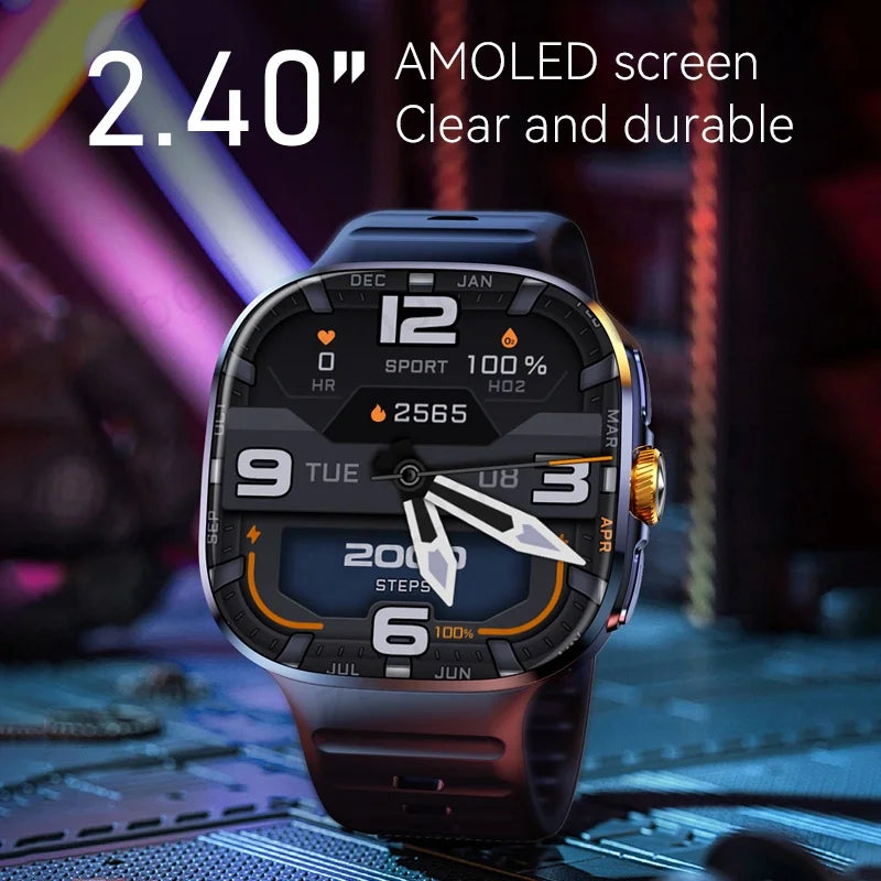 Reloj inteligente M99 Original con pantalla Amoled de 2,4 pulgadas, tarjeta Sim 4G/5G, GPS, WIFI 190 °   Reloj inteligente Android 10.0 con juego de cámara giratoria