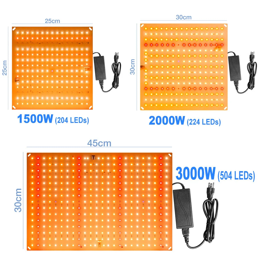 Lámpara LED de Cultivo Phyto para Plantas 3500W