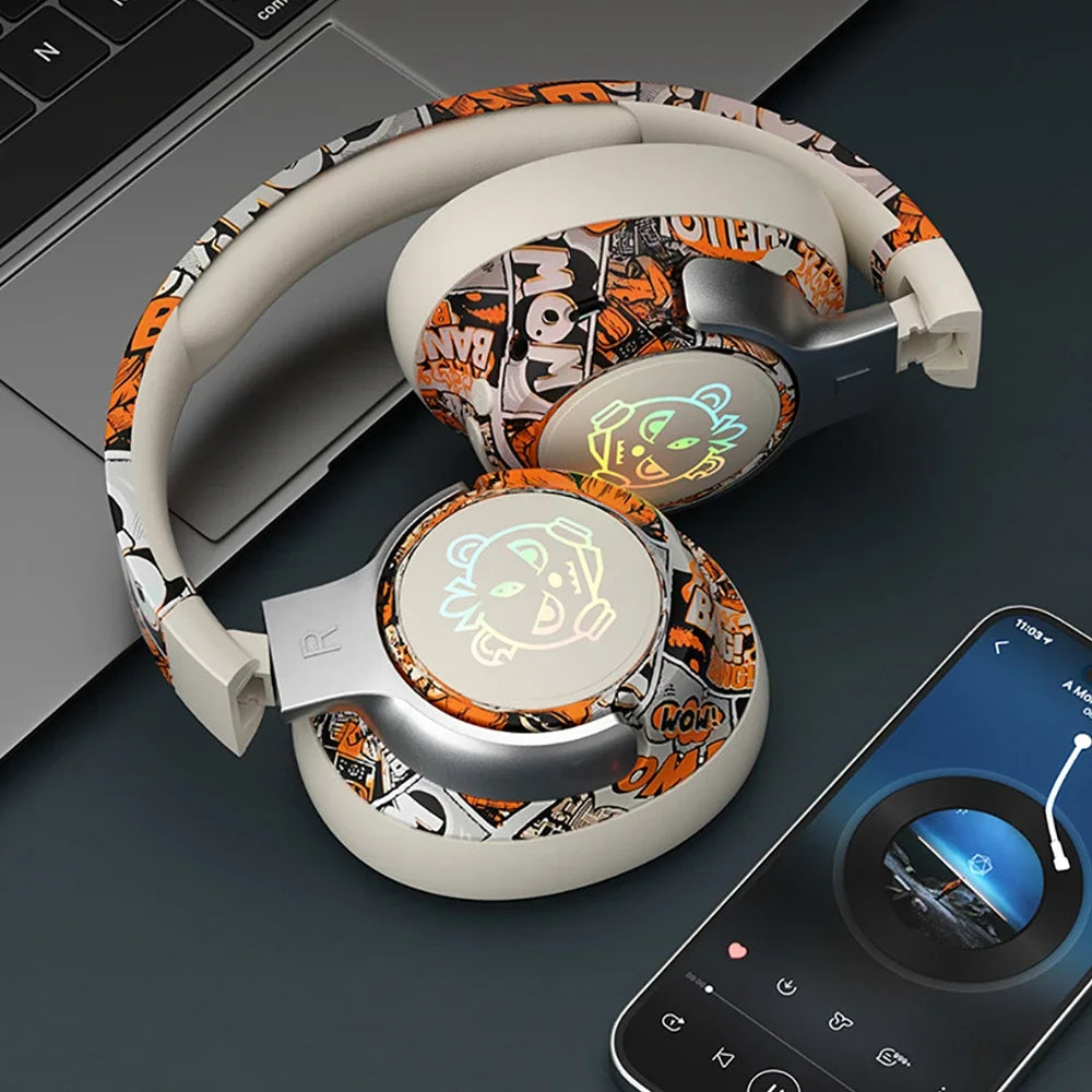 Auriculares Gaming Bluetooth 5.3 RGB Baja Latencia