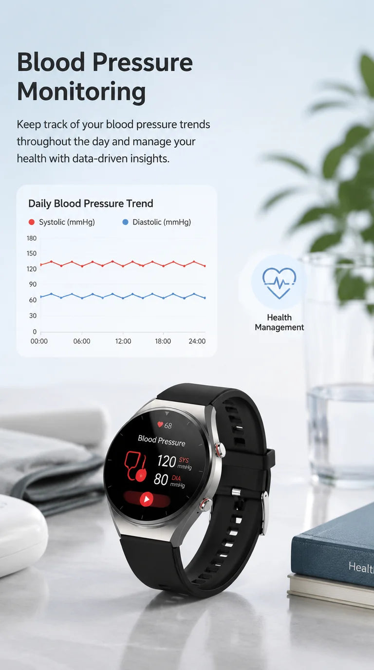 GEJIAN Reloj Inteligente ECG HRV IP67