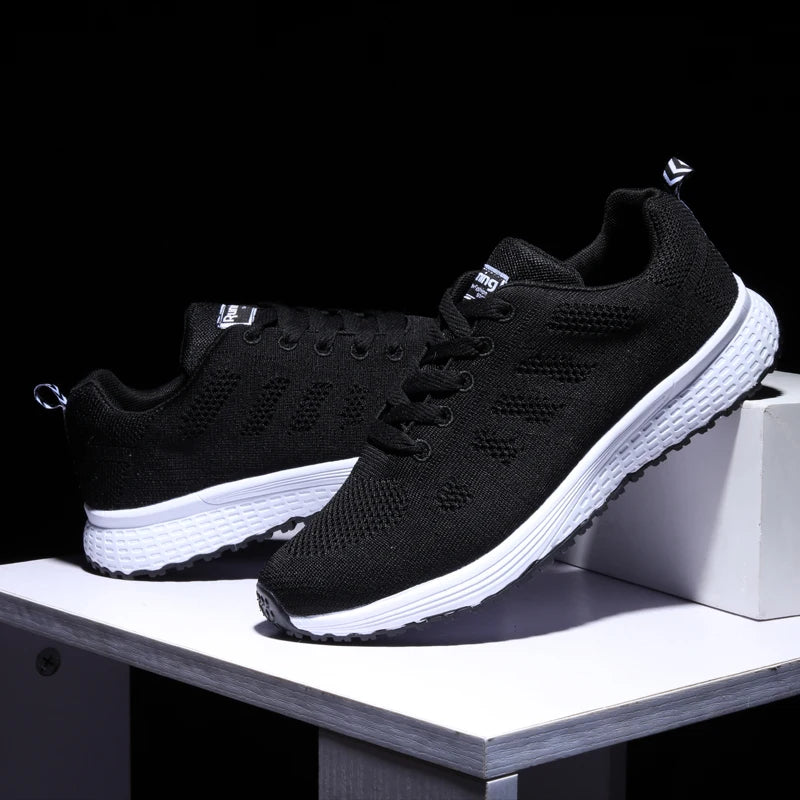 YRZL Zapatillas de deporte para hombre, zapatillas de deporte transpirables de malla cómodas y ligeras a la moda, zapatos deportivos para parejas, zapatos de tenis al aire libre para hombres