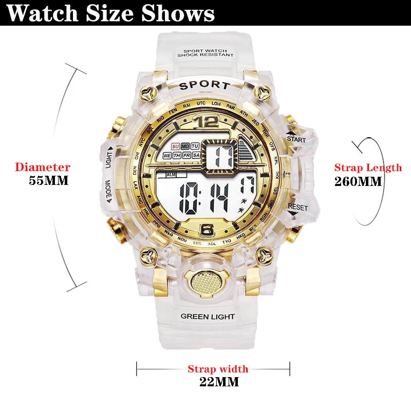 Reloj Digital YIKAZE Deportivo de Lujo para Mujer