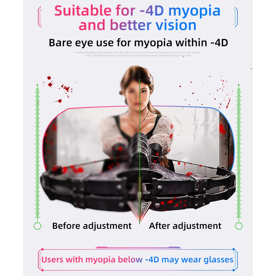 Gafas VR 3D, auriculares de realidad Virtual, casco para lentes de teléfono, gafas, dispositivos, Viar, teléfonos inteligentes, visor de juego móvil