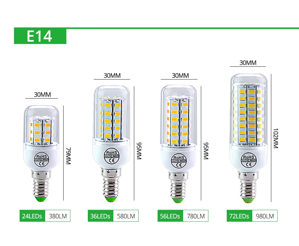 Bombilla LED de Maíz E27/E14 para el Hogar
