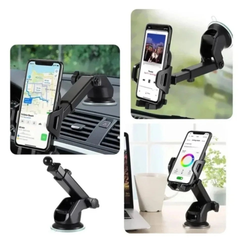 360 °   Soporte Universal para Teléfono Móvil en el Parabrisas del Coche, Soporte para Celular en el Tablero, con Ventosa, para iPhone 17 16 15 Samsung Xiaomi