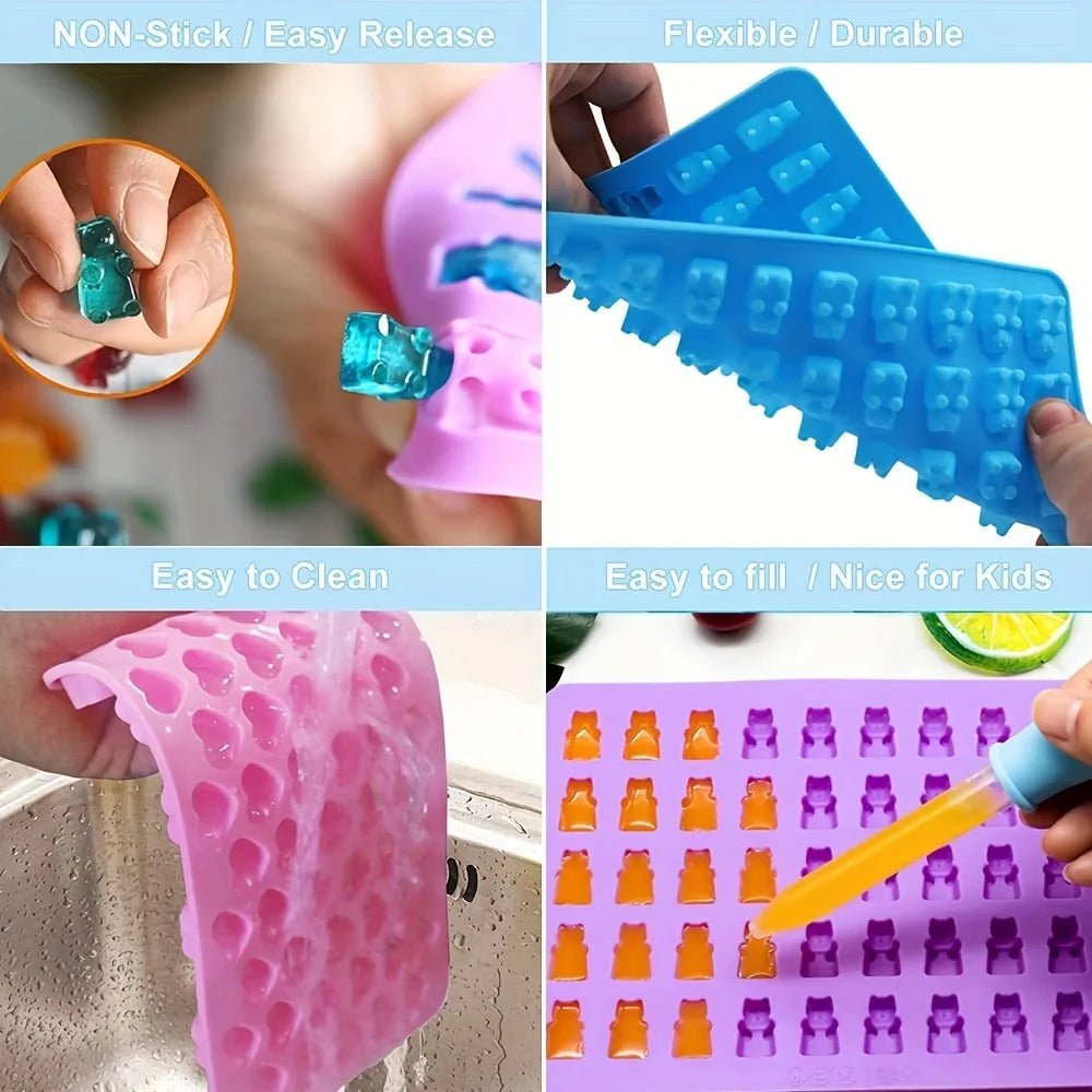 Moldes de Silicona para Dulces y Chocolate x4