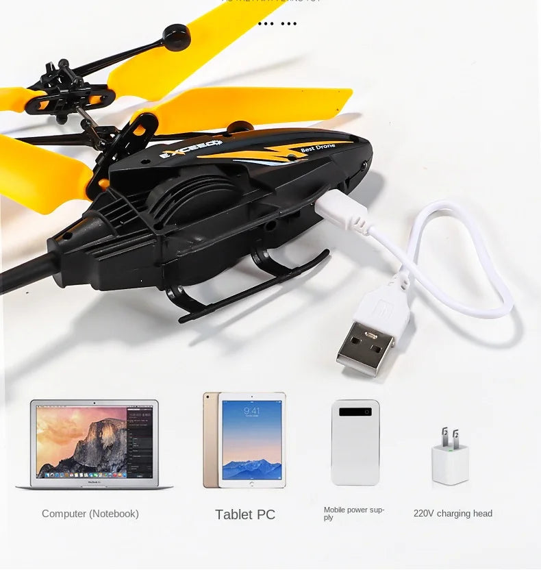 Mini Dron RC con Luces LED Control Remoto y por Gestos