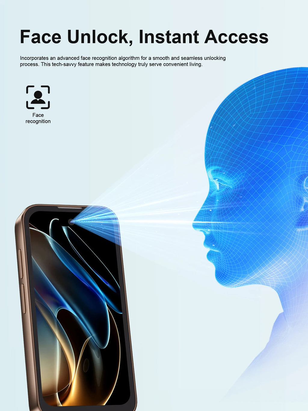 Mini Smartphone SERVO 17 PRO MAX con Pantalla Completa de 3.75'', 3G WCDMA, Doble SIM, GPS, Desbloqueo Facial, Android, Teléfono Móvil Inteligente Pequeño