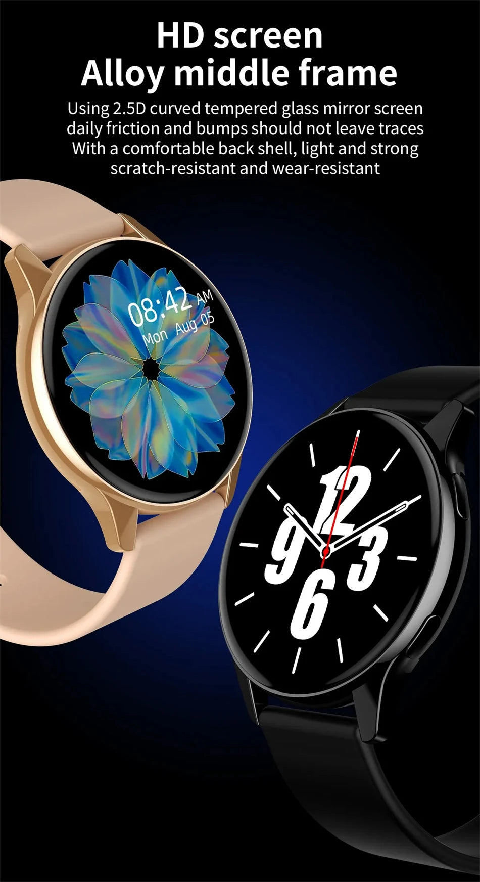 LIGE Reloj Inteligente Bluetooth Reproductor Música