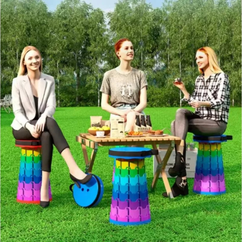 Taburete plegable portátil para camping, picnic y pesca al aire libre
