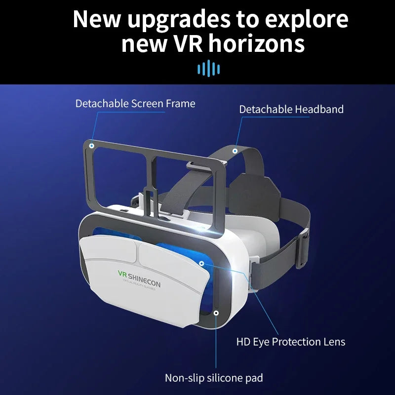 Viar 3D gafas de realidad Virtual VR auriculares casco dispositivos lentes gafas inteligentes para teléfono inteligente Realidade juego móvil Hedset