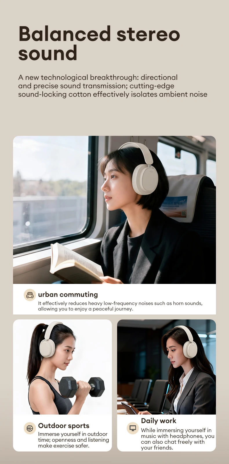 Auriculares Retro TH30 Pro Lenovo para Juegos, Inalámbricos, Bluetooth 6.0, Sobre la Oreja, Plegables, Deportivos, de Cuero, Regalos LS105