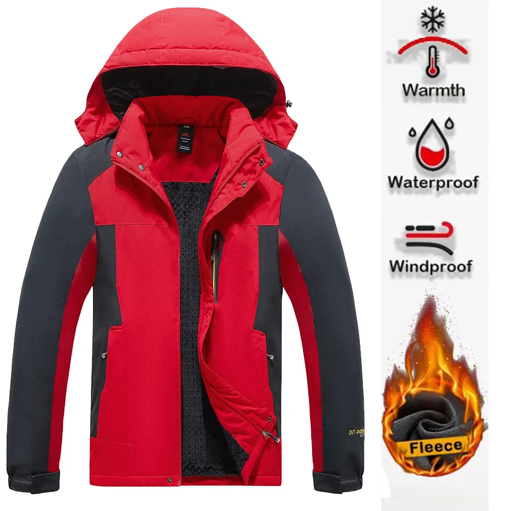 Parka militar con capucha a prueba de viento para hombre, abrigos de piel a prueba de viento, chaquetas de invierno para hombre, además de chaquetas gruesas y cálidas8827