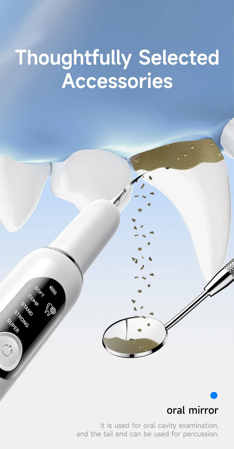 Kit de limpieza de dientes de perro, eliminador ultrasónico de placa canina para dientes con luz LED, 5 modos, carga USB, limpiador de dientes sónico para perros