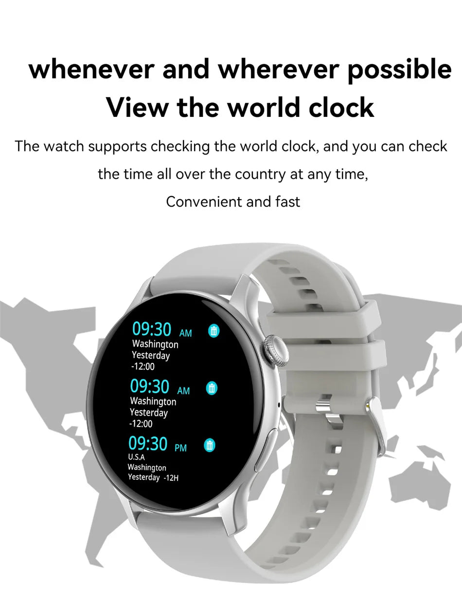 Reloj Inteligente NFC para Mujer con AMOLED, GPS y Llamadas Bluetooth