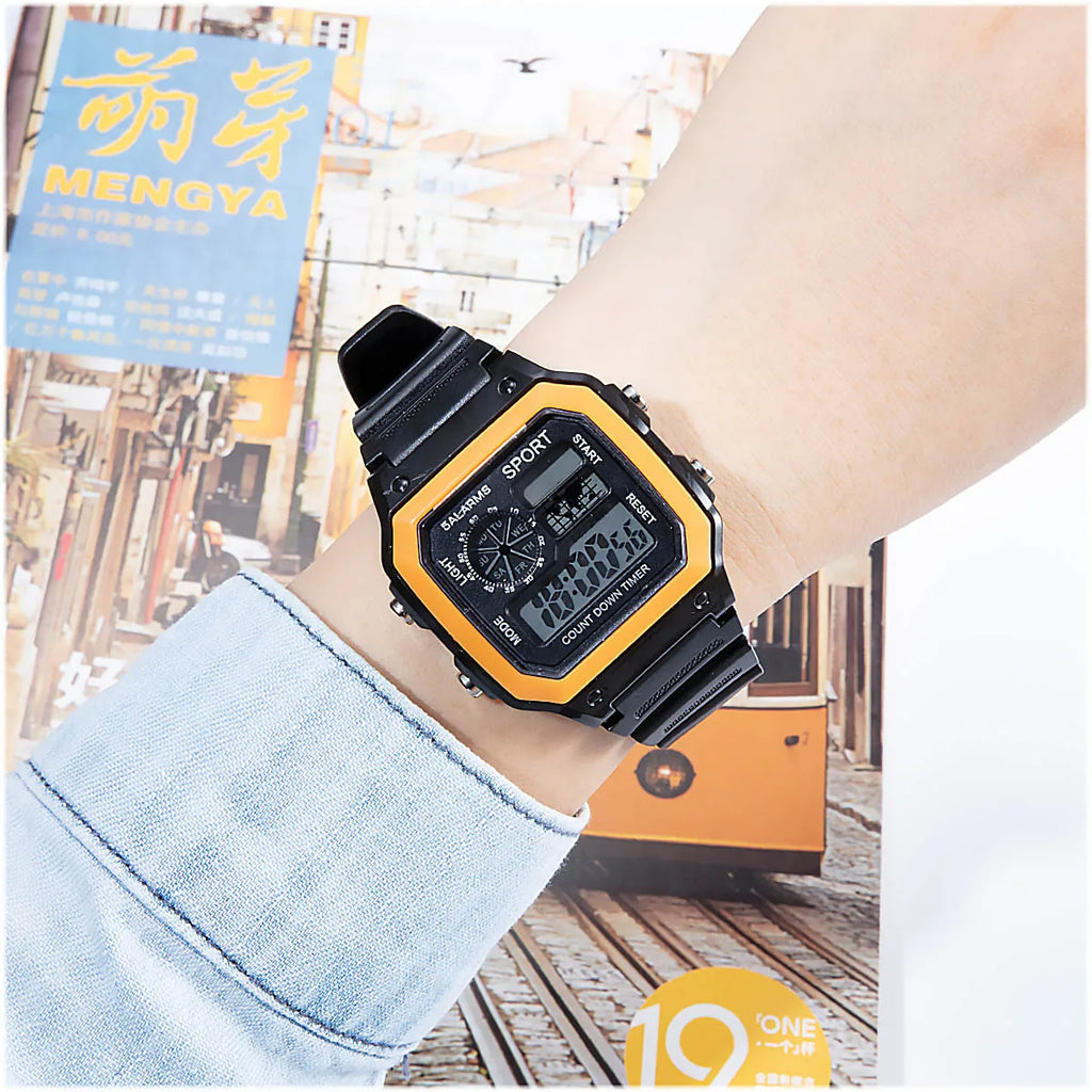 Reloj Deportivo Digital LED YIKAZE para Hombre