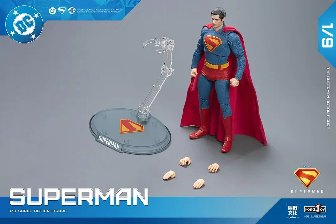 EN STOCK 2025 Fondjoy Battle figura de acción de Superman dañada David Corenswet 1/9 nueva figura de Superman junta de Pvc móvil