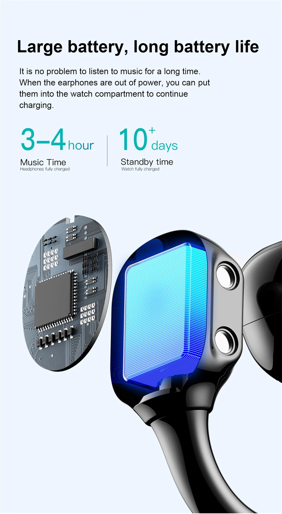 Reloj Inteligente D12 con Auriculares TWS Bluetooth