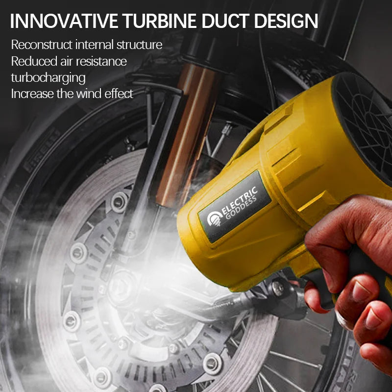 Soplador de aire eléctrico inalámbrico sin escobillas de diosa eléctrica, ventilador Turbo Jet, herramienta de soplado de polvo de mano para Dewalt, Pin de batería de 20V