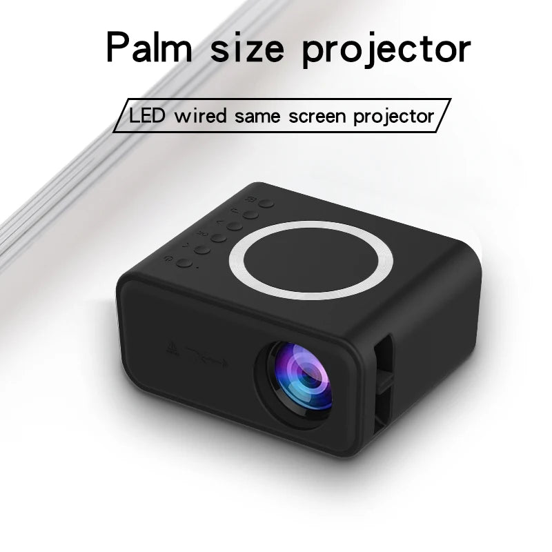 Mini proyector YT300 LED portátil, 1400 lúmenes, para oficina y hogar