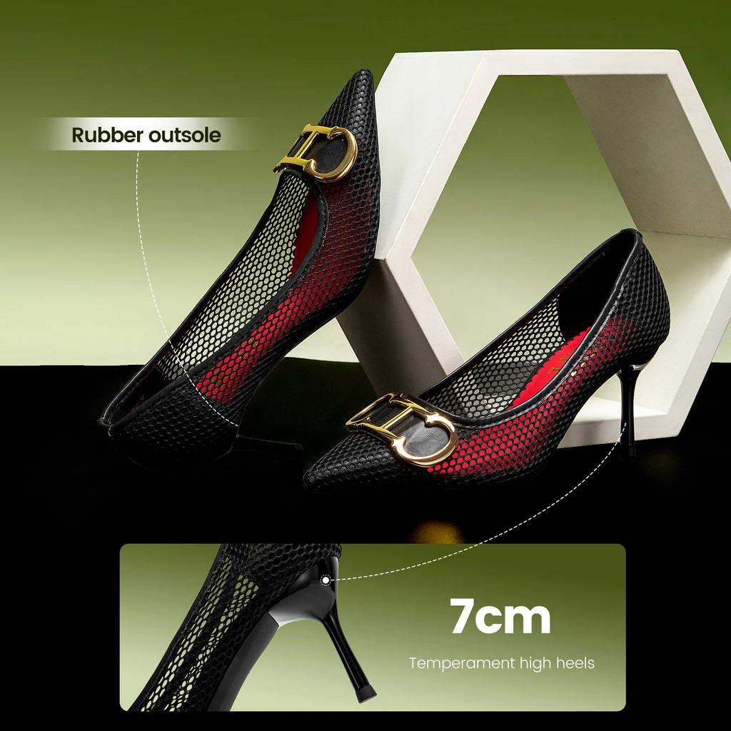 Zapatos de Tacón Alto para Mujer con Punta Estilizada 7 cm