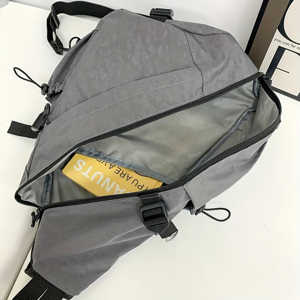 Bolso de pecho de gran capacidad, bolso de hombro deportivo, bolso de ciclismo, bolso de trabajo, nuevo bolso cruzado funcional y versátil