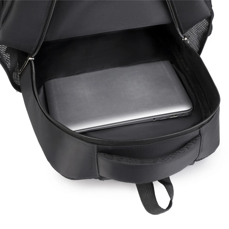 Mochila de gran capacidad - Hecha de tela resistente, con cierre de cremallera, adecuada para bolsas profesionales para portátiles, mochilas de viaje