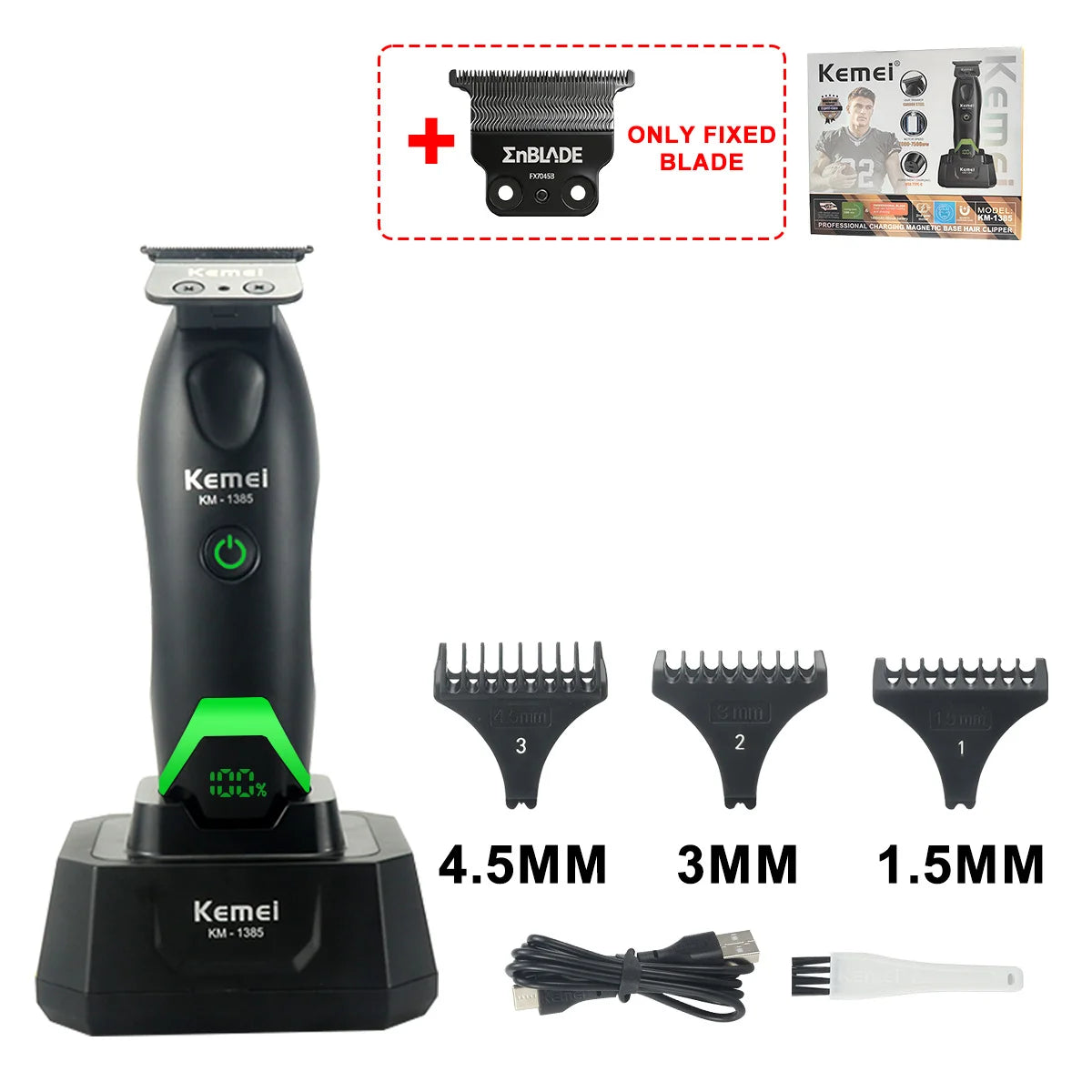 Cortadora de Pelo Profesional para Hombre, Cuchilla DLC, Motor DCM 7500 RPM