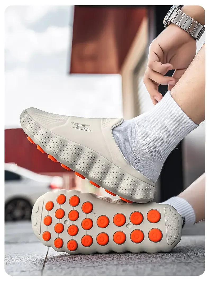 Mocasines casuales para hombre de tela transpirable y suela antideslizante