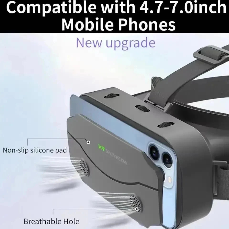 Gafas de realidad Virtual 3D VR, dispositivos de auriculares, lentes de casco, gafas inteligentes para teléfonos inteligentes, teléfono móvil, juego de visor Viar