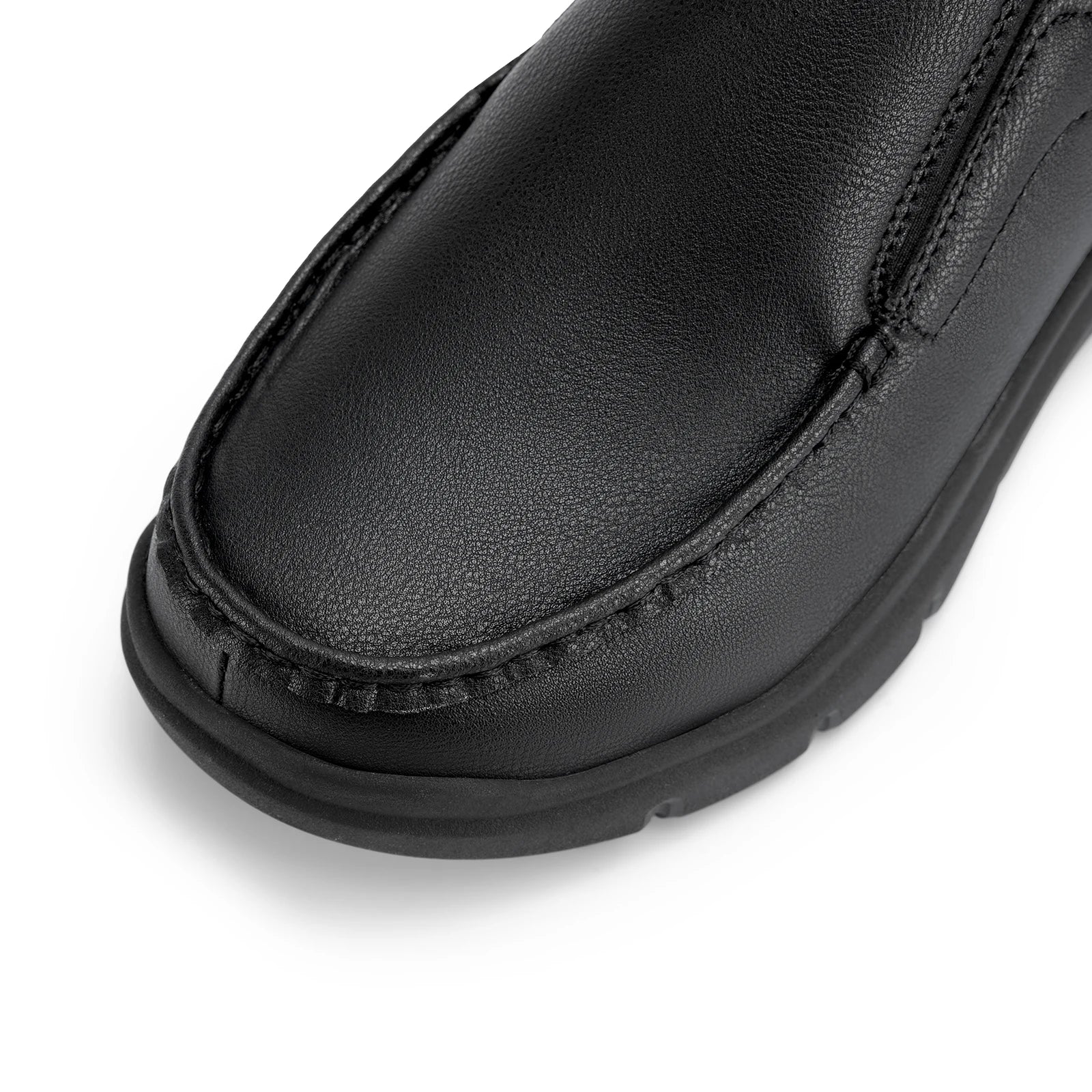 Zapatos Fitville para hombre, zapatos informales sin cordones de cuero de ancho, ligeros para pies hinchados con soporte para el arco, alivio del dolor