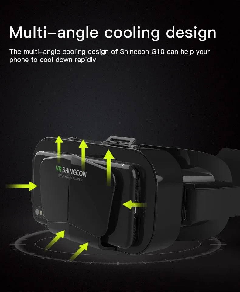 Gafas VR 3D Viar para teléfono, auriculares de realidad Virtual, dispositivos para casco, lentes inteligentes, gafas para teléfonos inteligentes, juego móvil Hedset