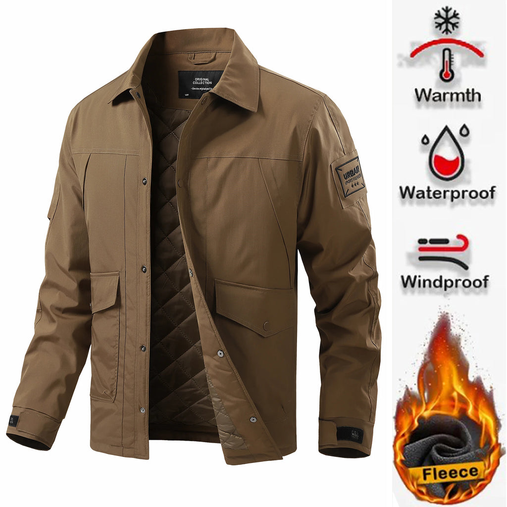Parka militar con capucha para hombre, abrigo grueso y cálido a prueba de viento, Anorak, chaquetas de invierno