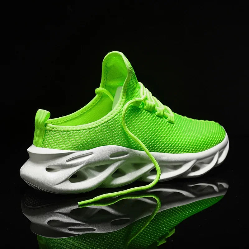 YRZL medias zapatillas de deporte para hombre, zapatos casuales de moda, zapatillas deportivas ligeras de punto transpirable para exteriores, zapatillas para caminar con amortiguación