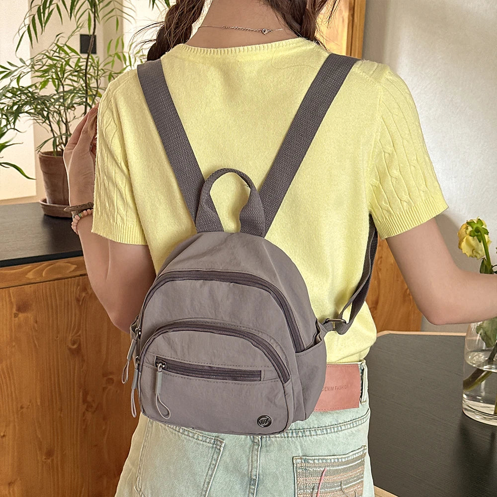 Mini Mochila Japonesa para Viajes de Mujer, Ligera, Pequeña, Mochila Ligera para Compras al Aire Libre, Bolso Pequeño