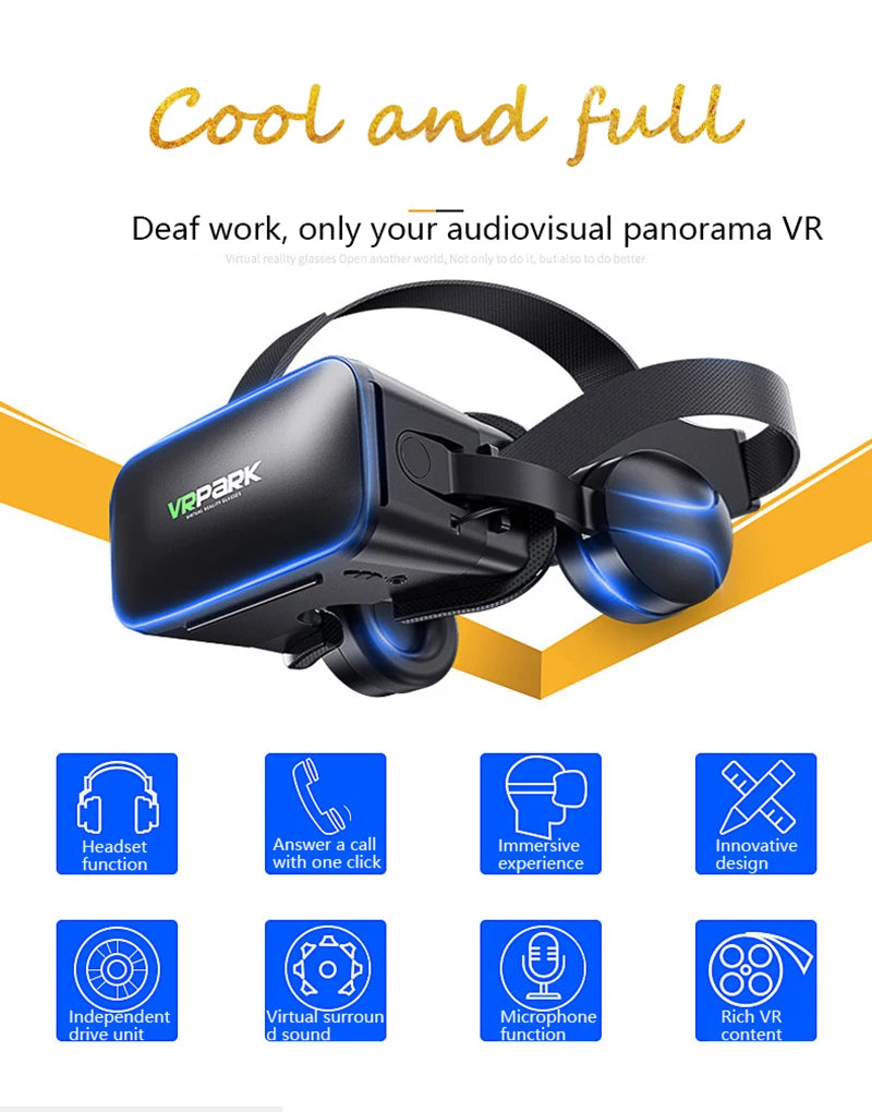 Gafas VR 3D, auriculares de realidad Virtual, casco para lentes de teléfono, gafas, dispositivos, Viar, teléfonos inteligentes, visor de juego móvil
