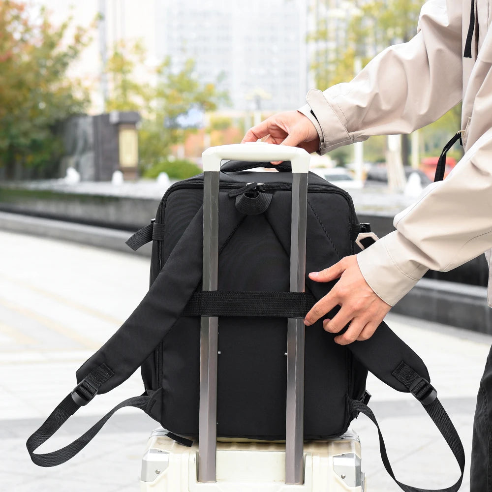 Set 2 Piezas: Mochila y Bolso Tote 180° Gran Capacidad para Viajes