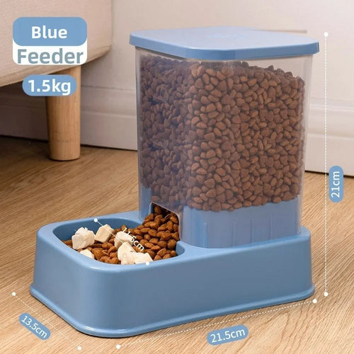 Alimentador Automático con Dispensador de Agua para Mascotas