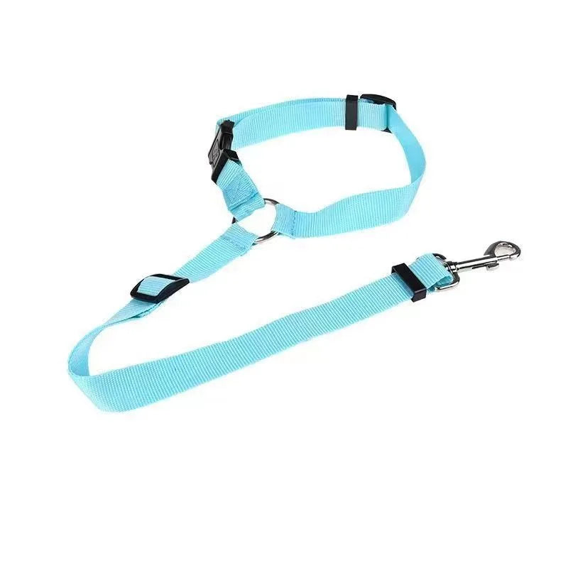 Cinturón de Seguridad para Mascotas con Arnés Ajustable de Nailon