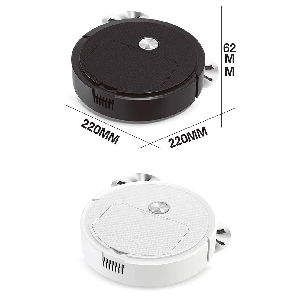 Robot Aspirador Mini 3 en 1, Inalámbrico para el Hogar, Barrido y Limpieza