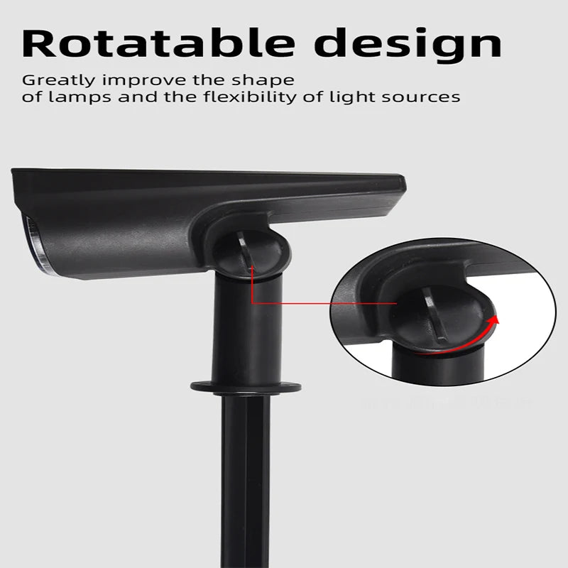 Lámpara de 7LED con energía Solar, foco Solar ajustable en el suelo IP65, luz de pared de paisaje impermeable, iluminación exterior, 1 Uds.