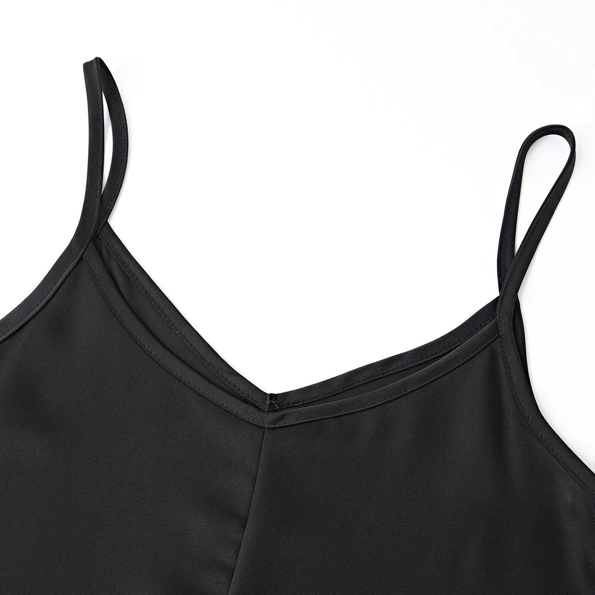 VEITCHE 2025 moda mujer vestido largo traje de algodón con cuello en V Top de punto con cinturón + falda larga de tirantes de Color sólido satinado
