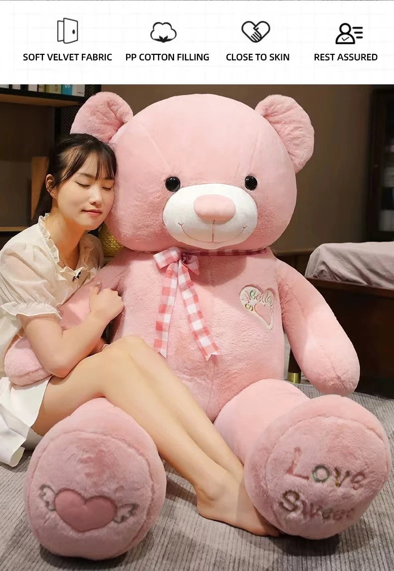 Oso de Peluche Gigante 80/100cm Suave Almohada de Abrazo