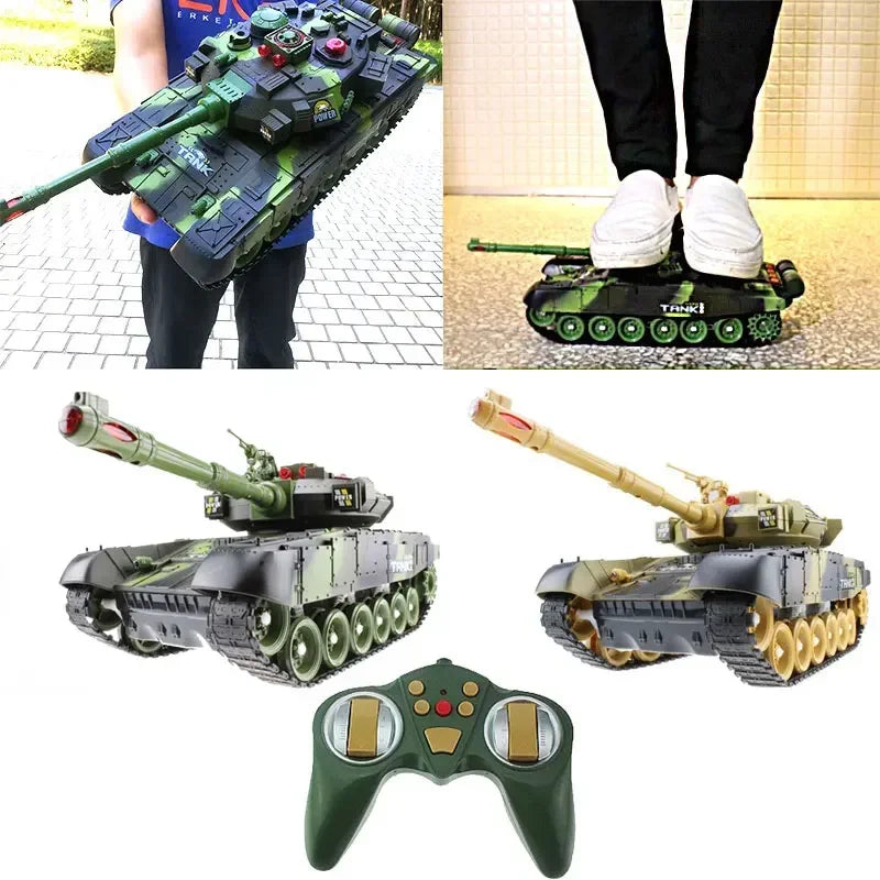 Tanque RC Grande 44cm Control Remoto Simulación Militar