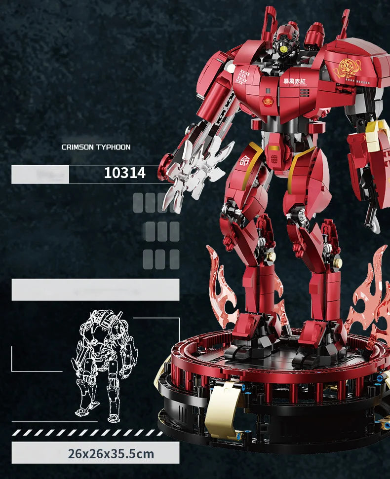 Bloques de construcción para niños, conjunto de juguetes mecha, robot de deformación, modelo mecha, ensamblaje, edificio para niños, juguete para regalo de cumpleaños