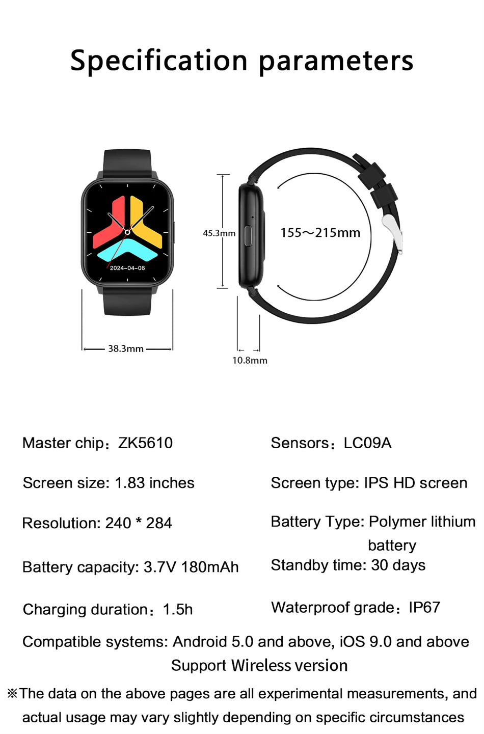 Reloj Inteligente Pantalla Táctil Esfera Personalizable