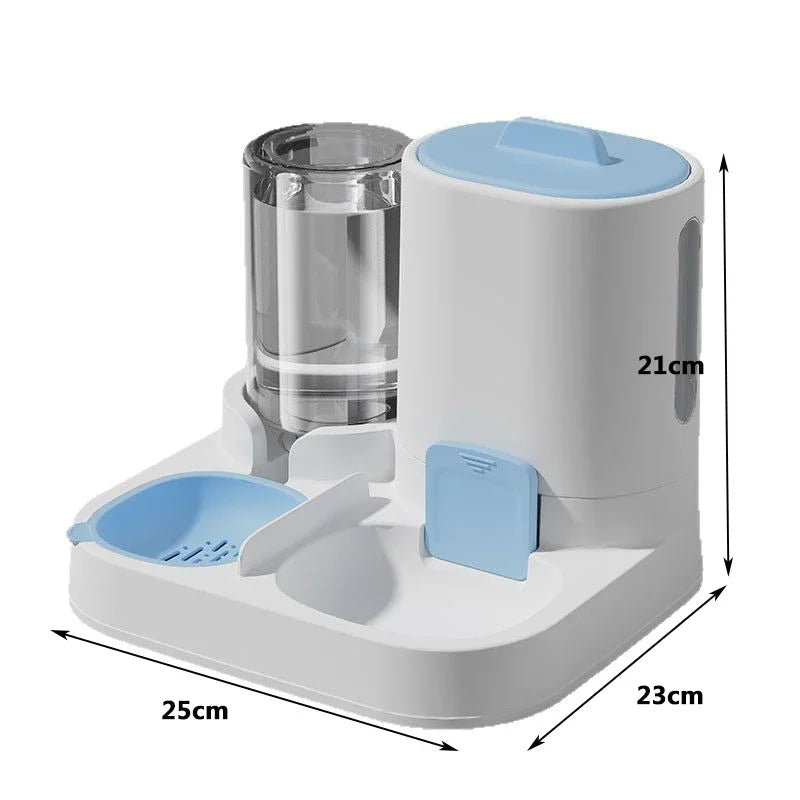 Alimentación y agua potable para mascotas, comida dos en uno, cuenco de agua potable y alimentación suave de gran capacidad, cuenco de comida para gatos, cuenco para perros