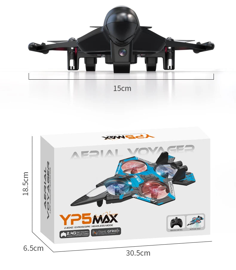 Dron de Acrobacias YP5 MAX con Cámara HD, Plegable, Vuelo Orbital