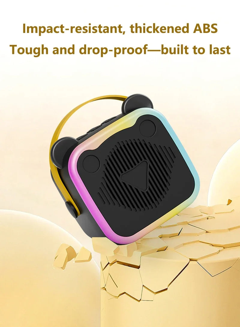 Mini Altavoz Bluetooth Portátil con Micrófono para Karaoke