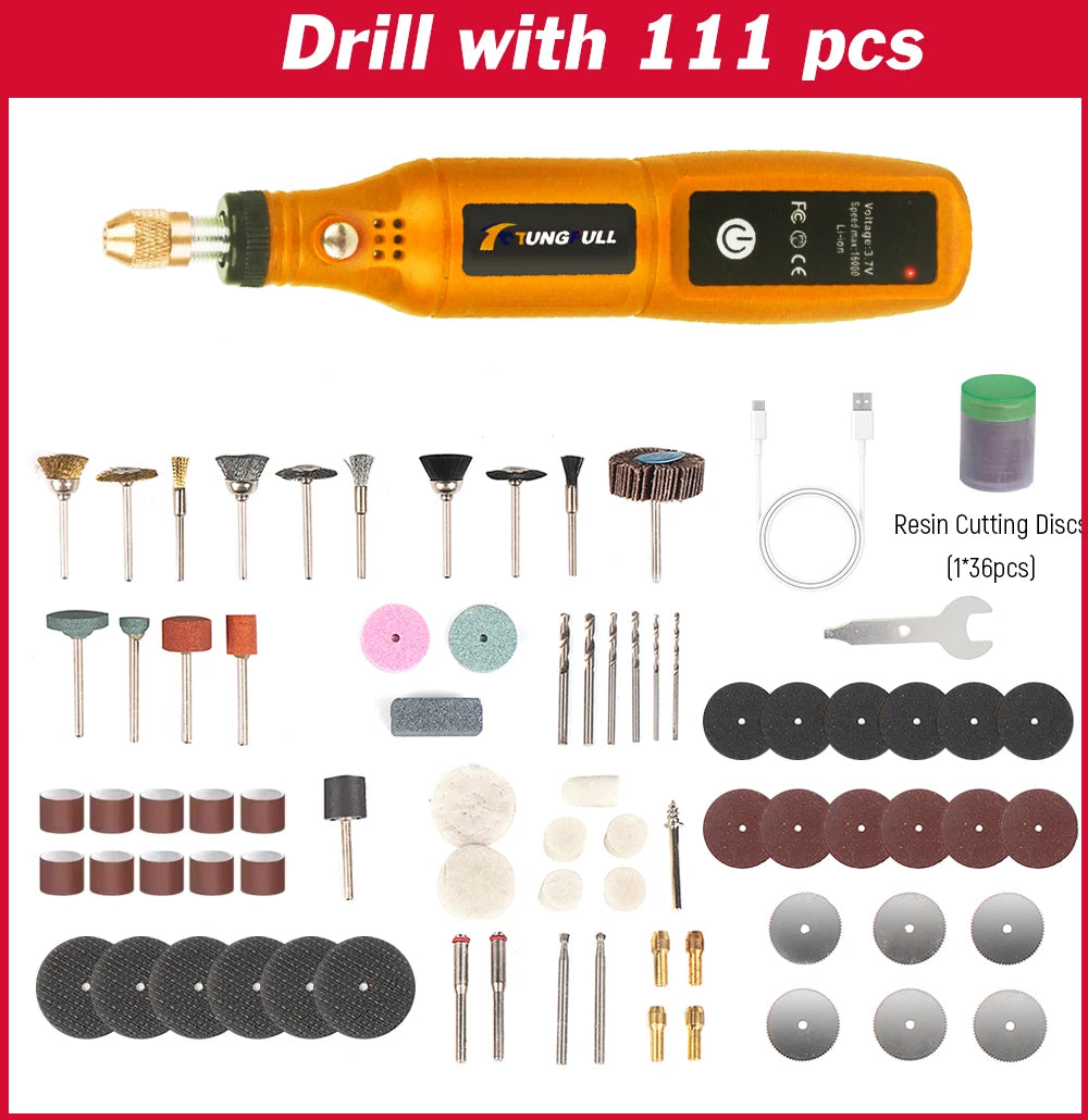 Mini Taladro Inalámbrico recargable, máquina de pulido, bricolaje, Mini herramienta rotativa, herramienta de grabado USB, herramienta Dremel, Mini máquina de grabado